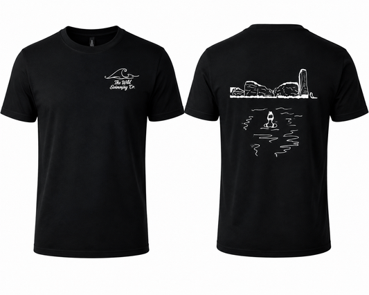 Old Harry Rocks T-Shirt — Black & White
